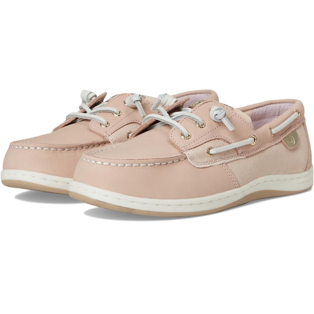 NWT Sperry Girls longfish boat shoes- color rose/pale pink- still in the box - Picture 5 of 9